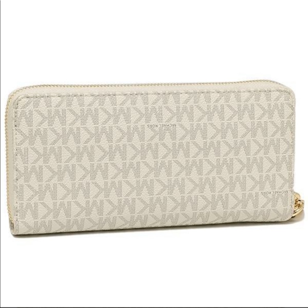 Michael Kors Jet Set Travel Large Travel CONTINENTAL Wristlet-Wallet Van… - Picture 8 of 11